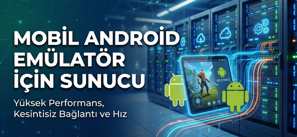 Mobil Android Emülatör için Sunucu